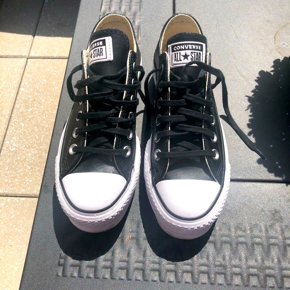 Platform Converse Black sneakers